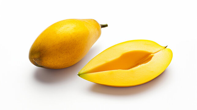 pear on white HD 8K wallpaper Stock Photographic Image