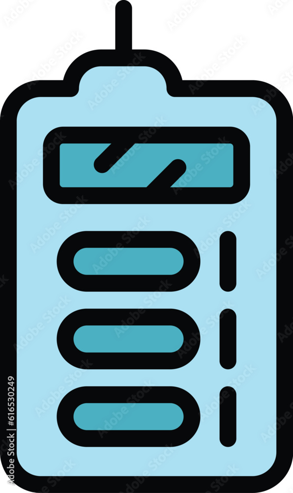 Poster laser meter technology icon. outline laser meter technology vector icon for web design isolated on w