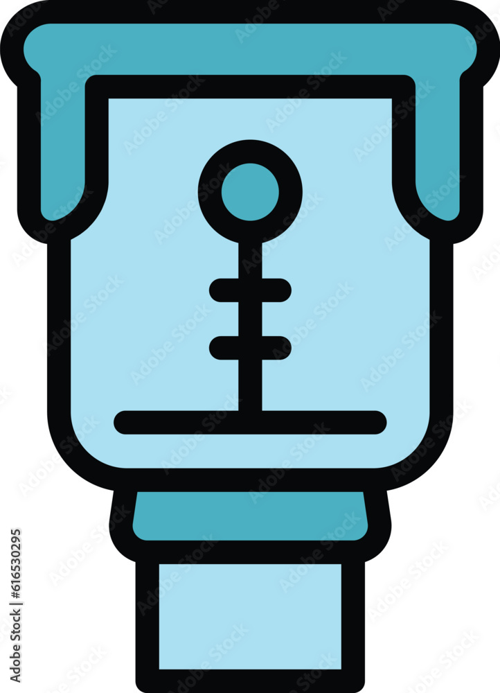 Poster construction laser meter icon. outline construction laser meter vector icon for web design isolated 