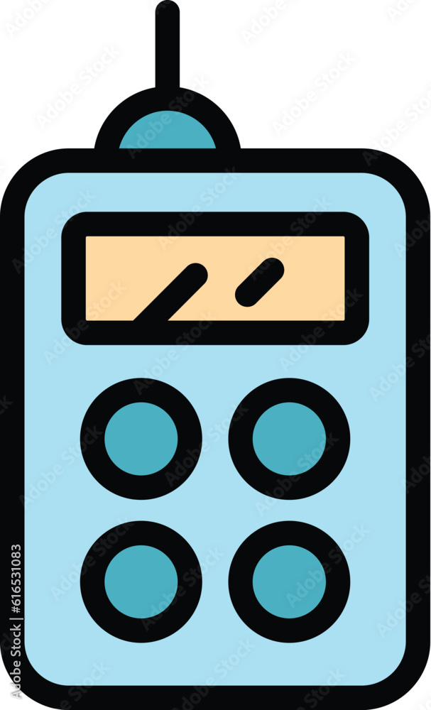 Aufkleber laser meter instrument icon. outline laser meter instrument vector icon for web design isolated on w