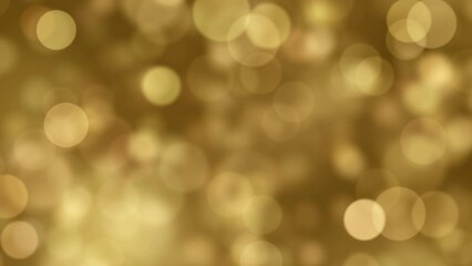 Abstract Christmas background of a blurred bokeh of animated golden light particles in a seamless loop - Powered by Adobe