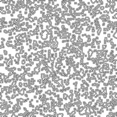  Modern stylish abstract texture. Geometric shapes from striped elements. Black and white pattern.
