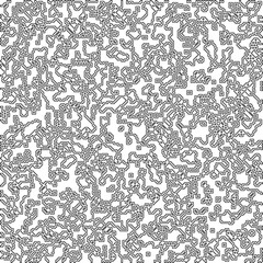  Modern stylish abstract texture. Geometric shapes from striped elements. Black and white pattern.
