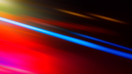 Bright diagonal colored lines, abstract blurred background.