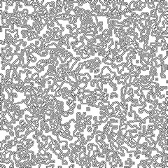  Modern stylish abstract texture. Geometric shapes from striped elements. Black and white pattern.
