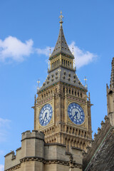 Fototapeta na wymiar The Big Ben Clock Tower, London