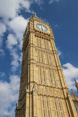 Fototapeta na wymiar The Big Ben Clock Tower, London