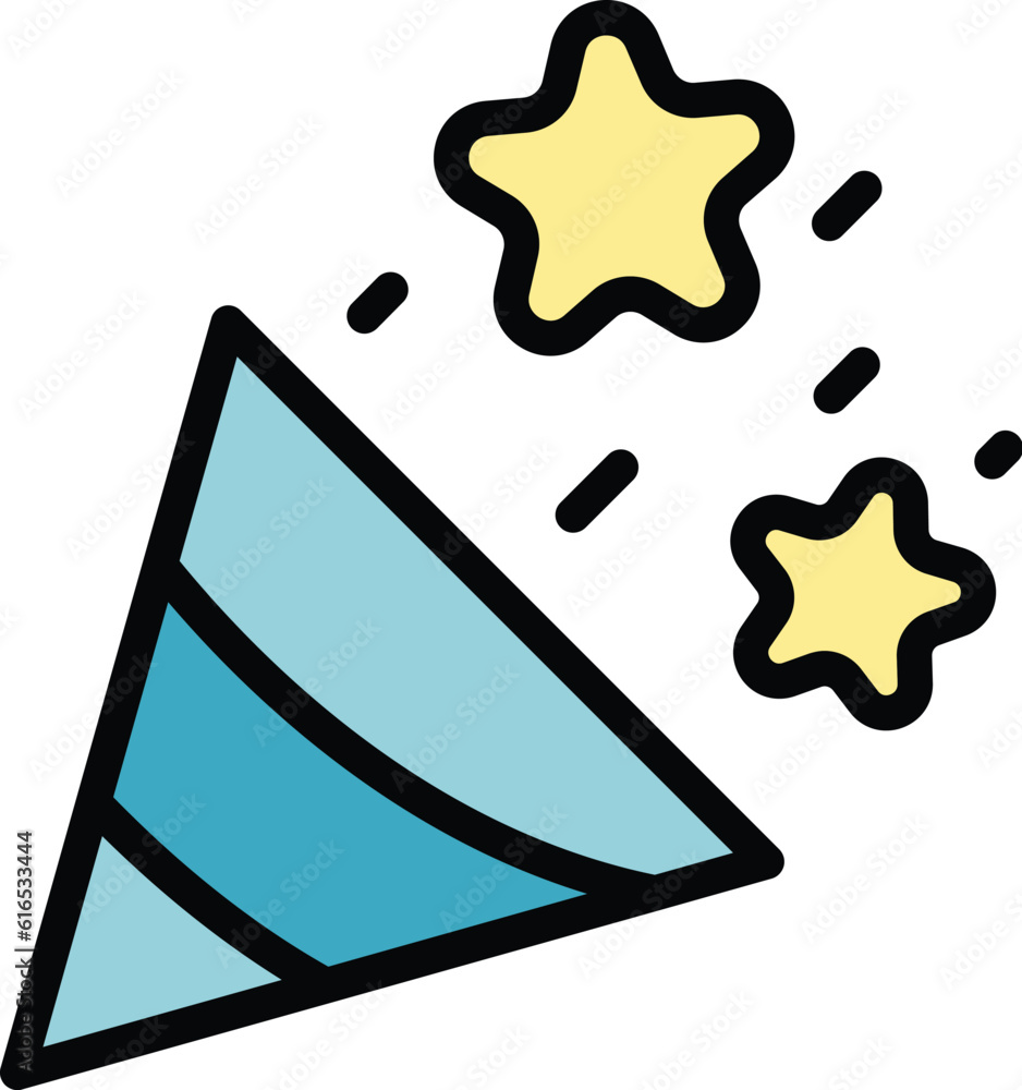 Poster event planner party icon. outline event planner party vector icon for web design isolated on white b