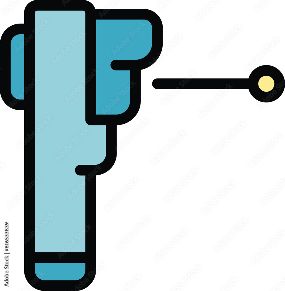 Poster laser thermometer device icon. outline laser thermometer device vector icon for web design isolated 