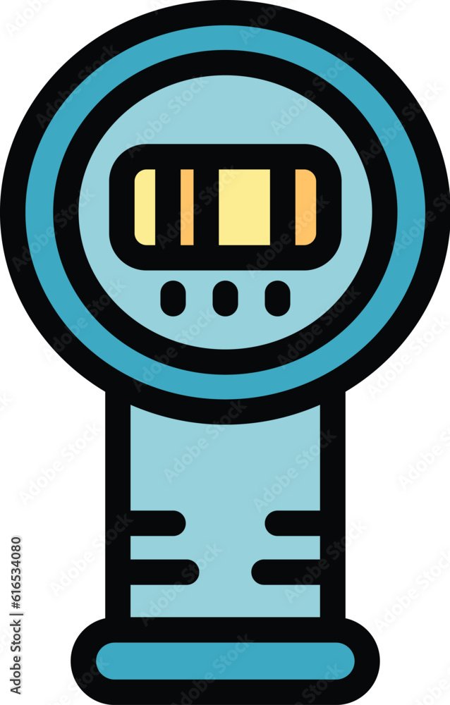 Poster laser thermometer diagnostic icon. outline laser thermometer diagnostic vector icon for web design i