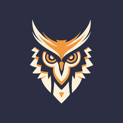 Owl bird Logo Illustration Vector Design