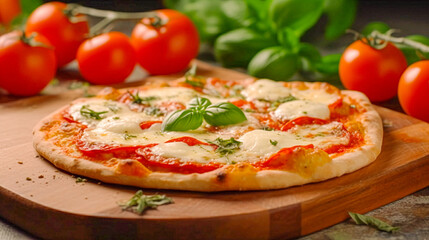 pizza with mushrooms and cheese