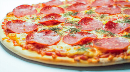 pizza with mushrooms and cheese