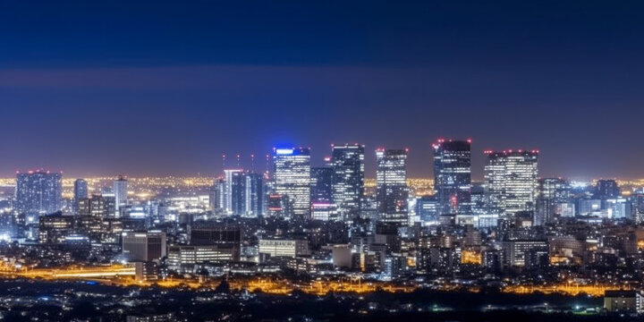 Tokyo panoramic view Japan - Generative AI