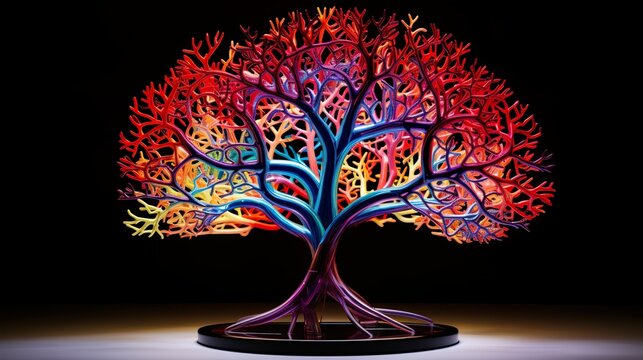 Vascular Tree - Cardiology Concept made with Generative AI