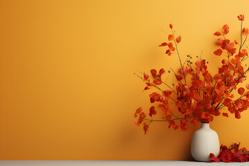 Obraz na płótnie Canvas branch in vase autumn colors 