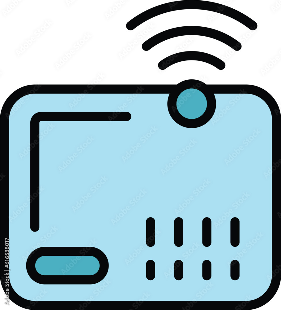 Poster phone sim card icon. outline phone sim card vector icon for web design isolated on white background 