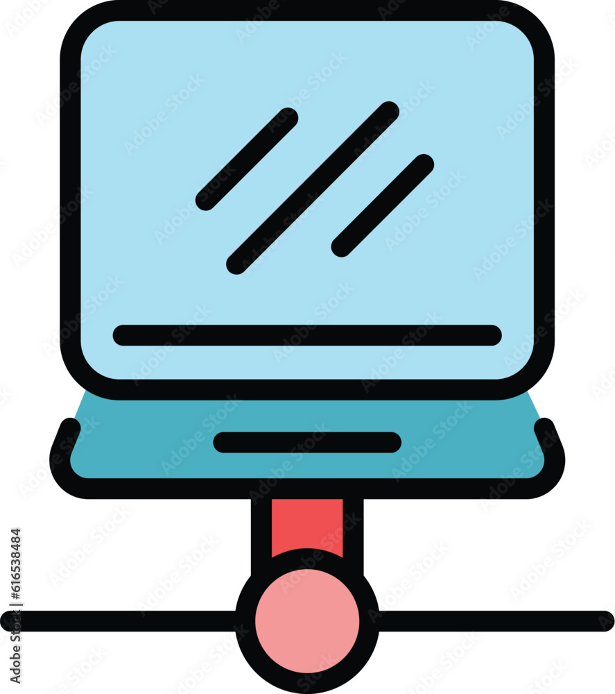 Poster change folder internet icon. outline change folder internet vector icon for web design isolated on w