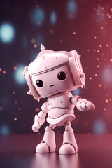 Cute robot knight doll 