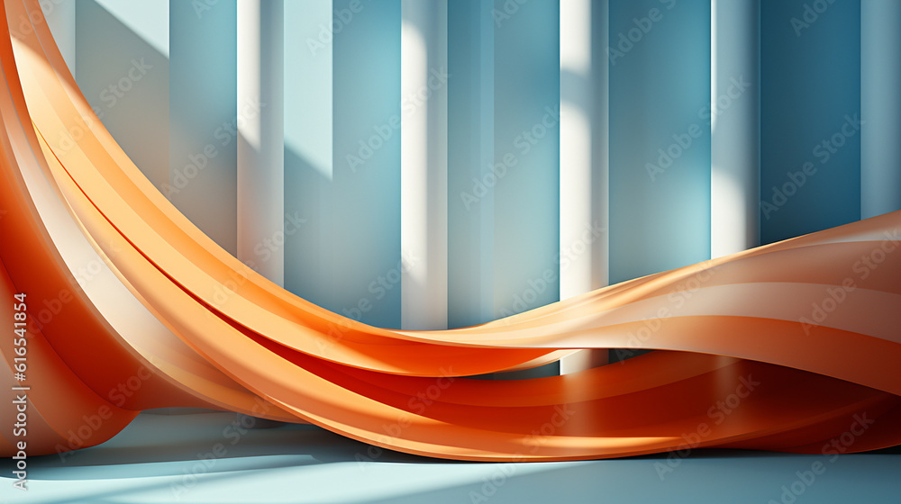 Poster modern and artistic abstract background featuring the interplay of light and shadow from a window, a