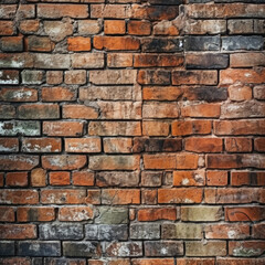 Fototapeta premium Texture of Red Brick from the wall, red brick on the wall. Generative Ai, Ai.