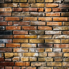 Obraz premium Texture of Red Brick from the wall, red brick on the wall. Generative Ai, Ai.