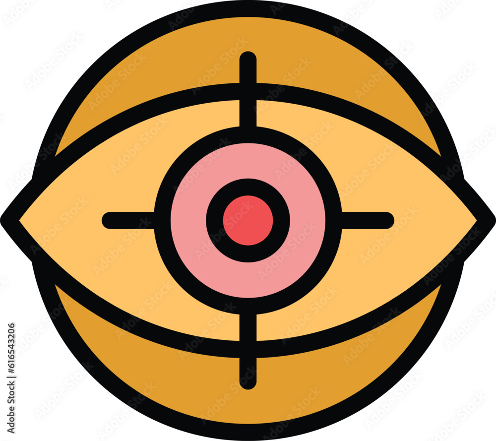 Poster eye search engine icon. outline eye search engine vector icon for web design isolated on white backg
