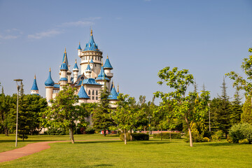 fairy tale castle in sazova park