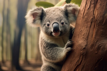 Obraz premium koala bear in tree