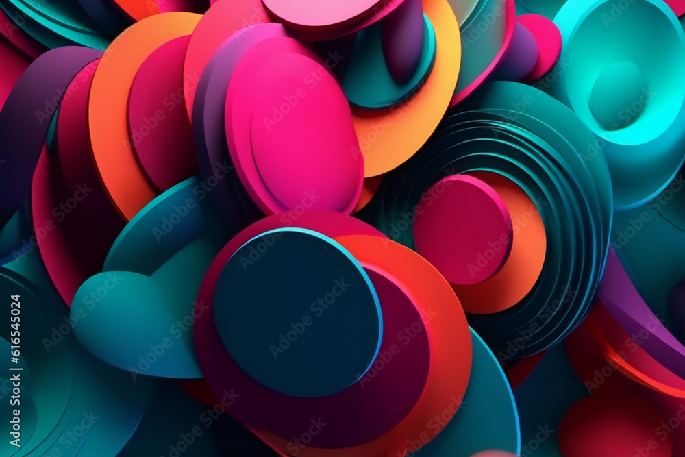 Poster abstract background with dynamic patterns vibrant colors