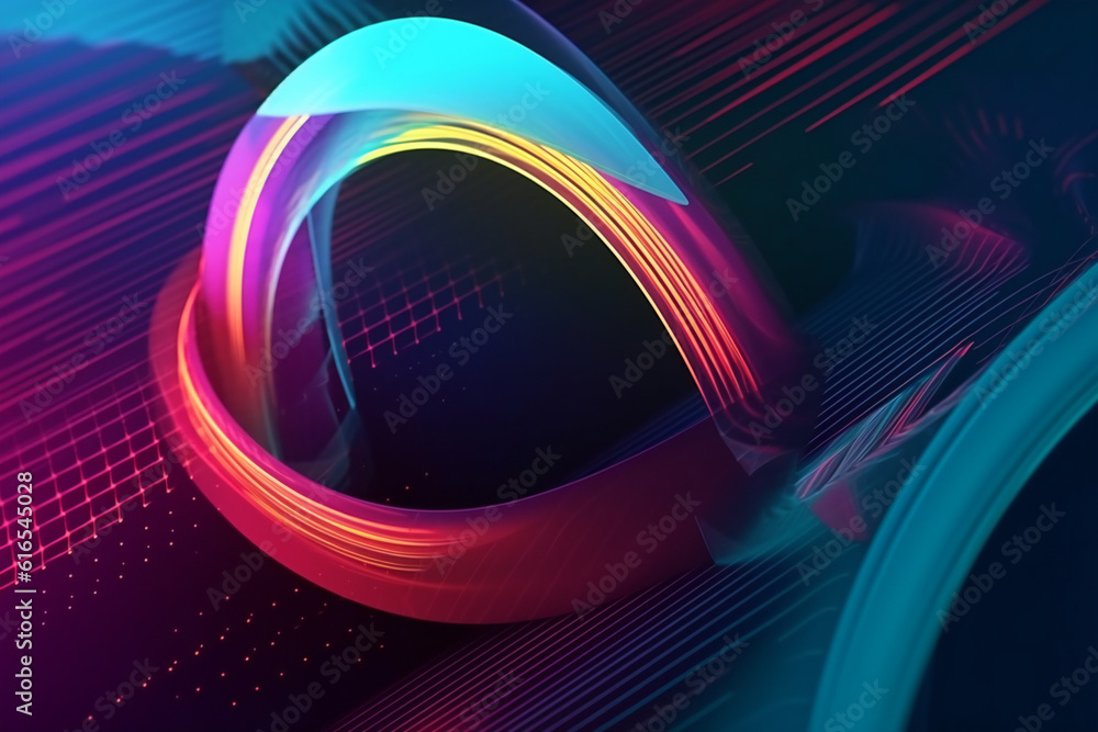 Poster abstract background with dynamic patterns vibrant colors