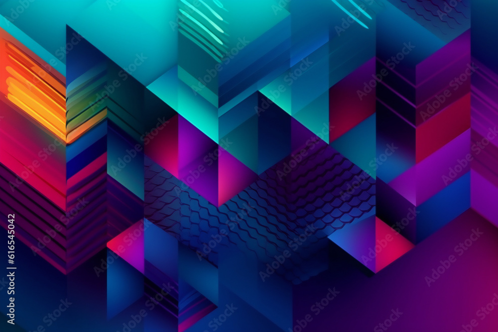 Poster abstract background with dynamic patterns vibrant colors