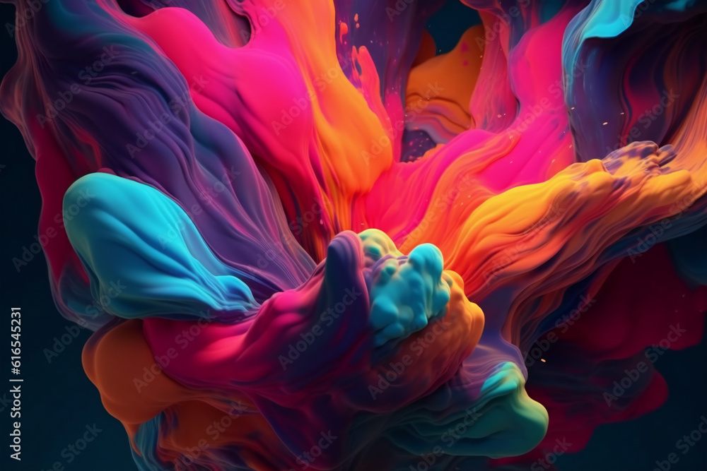 Poster abstract background with dynamic patterns vibrant colors