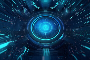 Abstract background with technology-inspired elements