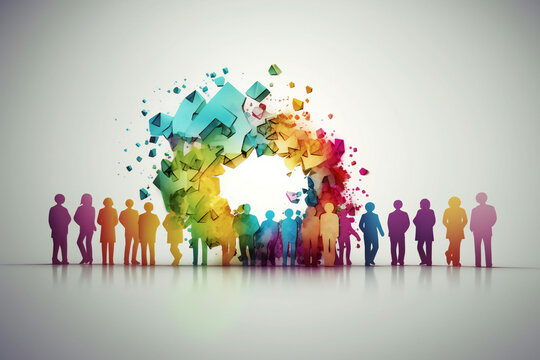 Abstract illustration representing employee engagement