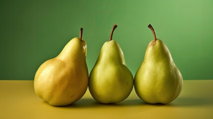 Realistic Illustration of Delicious Upstanding Pear.
