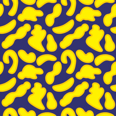 Abstract seamless pattern with yellow spots