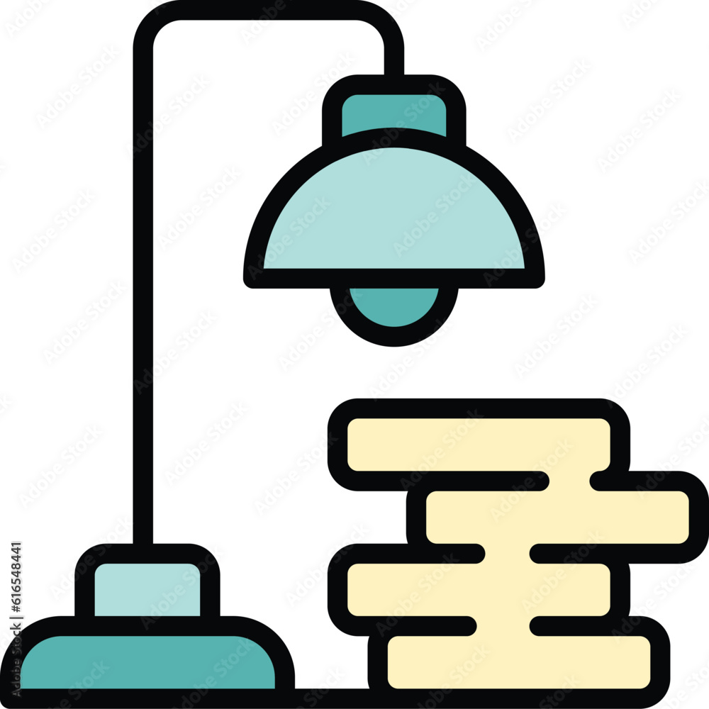 Aufkleber late work desktop icon. outline late work desktop vector icon for web design isolated on white backg