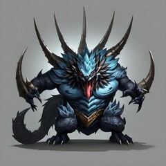 Single Cute Monster Character for Battle Design