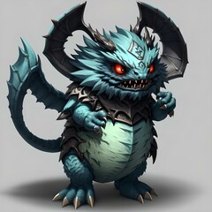 Single Cute Monster Character for Battle Design
