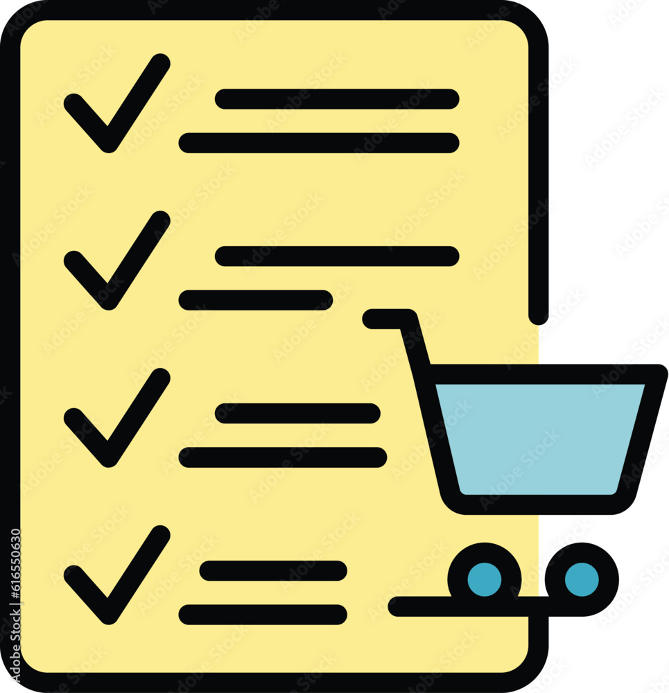 Poster regulated products paper icon. outline regulated products paper vector icon for web design isolated 