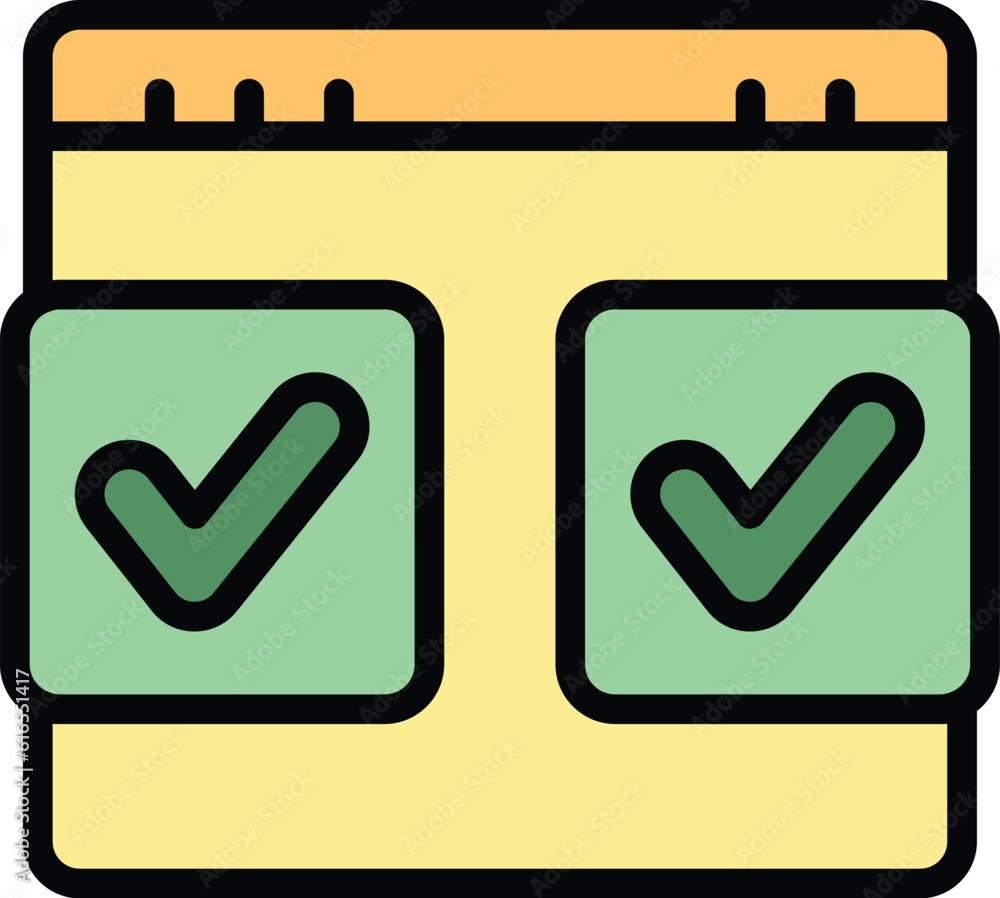 Poster regulated products compare icon. outline regulated products compare vector icon for web design isola