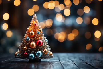 christmas tree decoration Ai generative