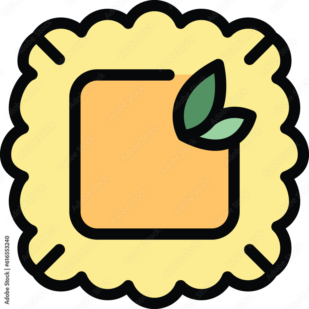 Poster ravioli ingredient icon. outline ravioli ingredient vector icon for web design isolated on white bac