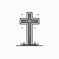 cross isolated on a white background