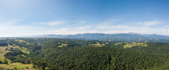 Obraz premium Pic du midi château Mauvezin et Capvern
