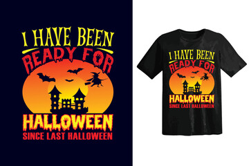 Halloween day t-shirt design