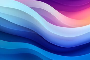 horizontal colorful abstract wave background