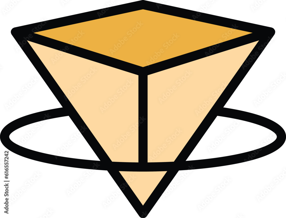 Poster hologram projection industry icon. outline hologram projection industry vector icon for web design i