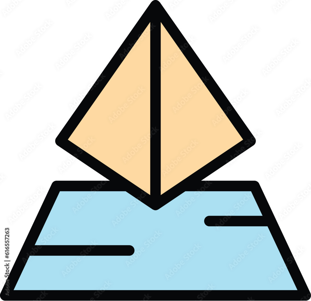 Poster hologram projection sensor icon. outline hologram projection sensor vector icon for web design isola